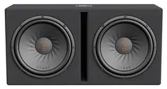 JBL Basskasse, dobbel 12", 500/2000W Bassreflekskasse.