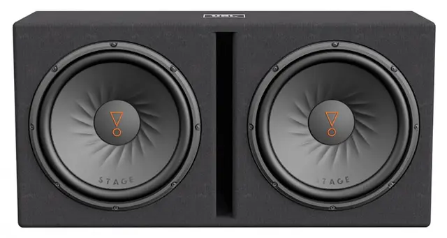 JBL Basskasse, dobbel 12", 500/2000W Bassreflekskasse. 