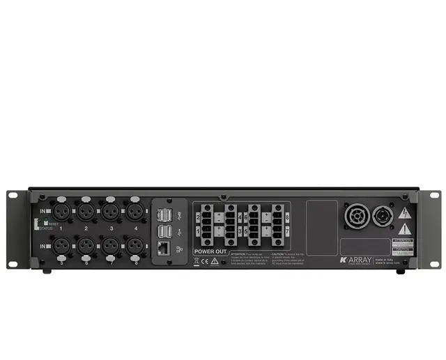 K-Array KA68 8 x 750W @ 4 Ohm DSP Klasse-D, profesjonell forsterker 