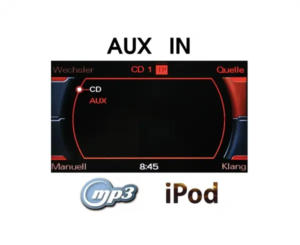 KUFATEC AUX-adapter Til Audi A4/A5/Q5 (2007-->) 