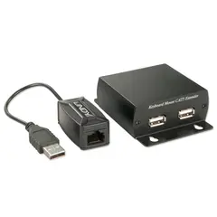 Lindy Extender USB1 HID Tx/Rx 2-Port 1xTP Max 300 m Bus Power