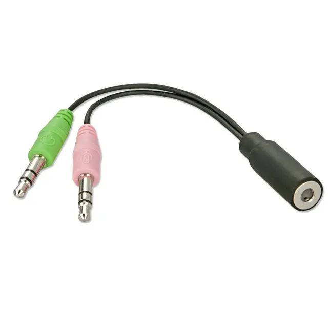 Lindy Adapter 3,5mm - 2x3,5mm OMTP 3,5mm Hun - 2x3,5mm Han 