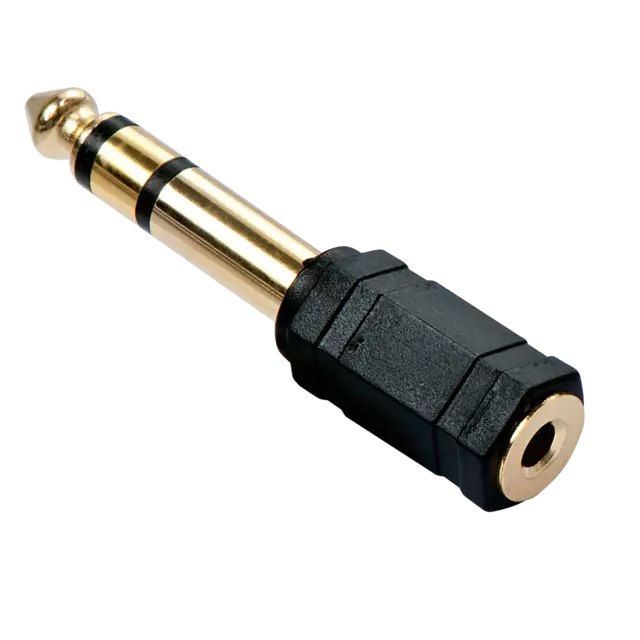 Lindy Adapter 3.5mm > 6.3mm 3,5mm Stereo Hun til 6.3mm Stereo Han 