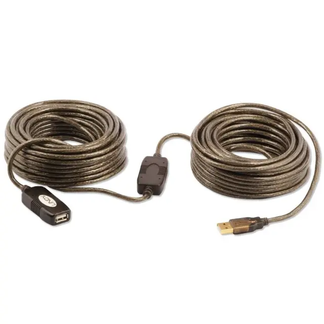 Lindy USB2 Kabel A-A - 20 m Aktiv skjøt Aktiv Skjøtekabel 