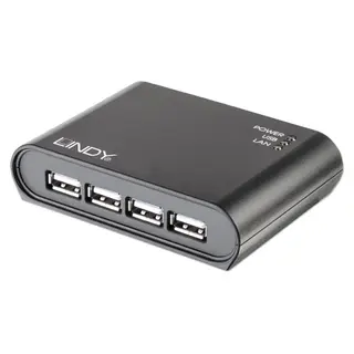 Lindy Server 4-port USB2 Gigabit Ethernet