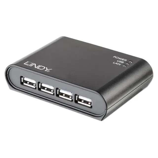 Lindy Server 4-port USB2 Gigabit Ethernet 