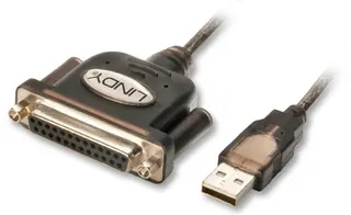 Lindy Konverter USB > DB25 1,5 m USB A til DB25 Parallellport