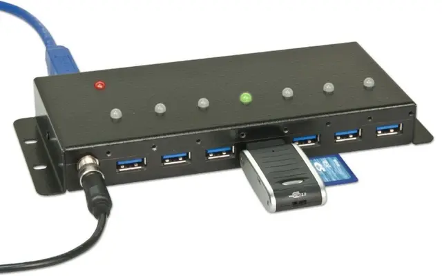 Lindy HUB 7-port USB3 Power Med strømforsyning 