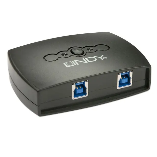 Lindy Switch 2x1 USB3 2 Datamaskiner deler 1xUSB 3.0 