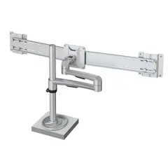 Kondator Monitorarm OSLO Duo Sølv Gjennomføringsfeste