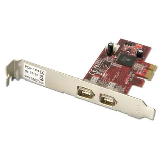 Lindy PCI Express Firewire 2-port 2 Stk Firewire Porter