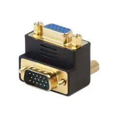 Lindy Adapter HD15 Han/Hun 90° Ned VGA Skjøtestykke Vinklet