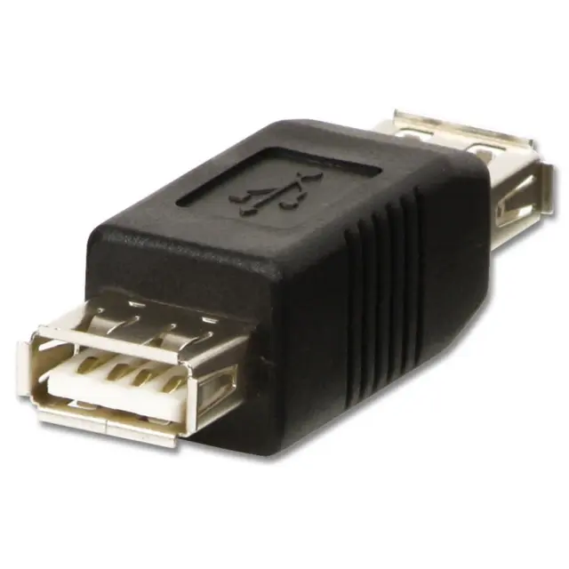 Lindy Adapter USB2 A Hun - A Hun USB Skjøtestykke 