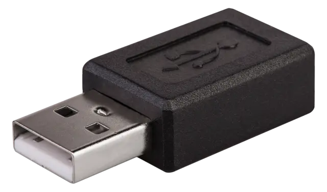 Lindy Adapter USB2 MicroB Hun - A Han Adapter USB 2.0 