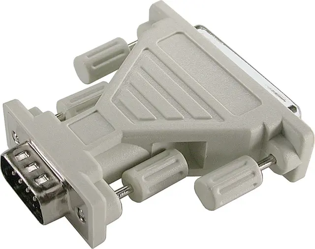 Adapter DB25 Hun - DB9 han Seriell Overgang 