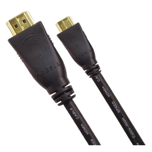 Accell MiniHDMI - HDMI High-Speed- 1,8 m HDMI Kabel Sort 4K 