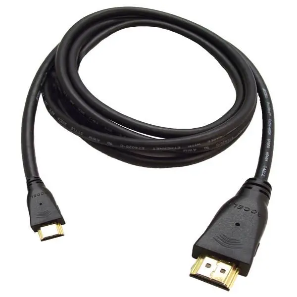 Accell MiniHDMI - HDMI High-Speed- 1,8 m HDMI Kabel Sort 4K 