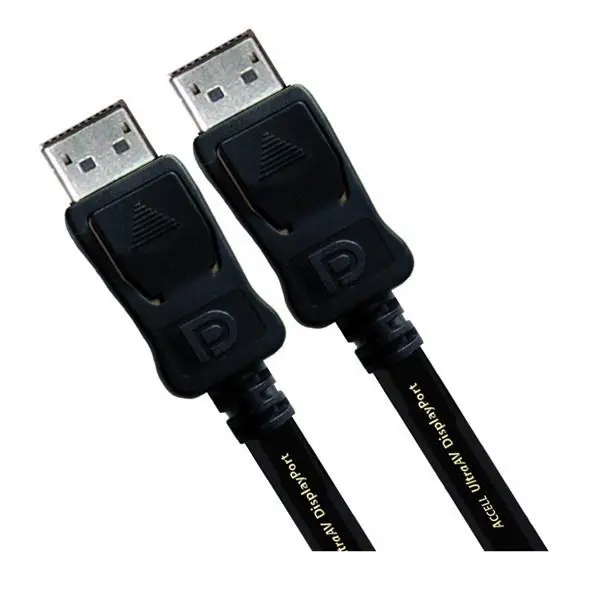 Accell DisplayPort Kabel - 1,0m DisplayPort Kabel Sort v. 1.2 