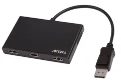 Accell Splitter  1:3 DP til 3 HDMI Multi-Display MST Hub