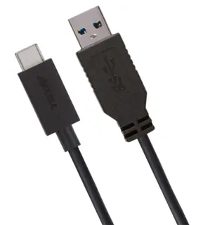 Accell Adapter USB > USB-C -  1 m Kilde: USBA Utstyr: USB-C 3.1