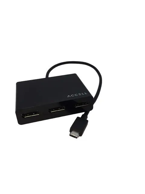 Accell USB-C > 3 x DisplayPort MST Hub USB-C 4K@30Hz HDCP 1.3 