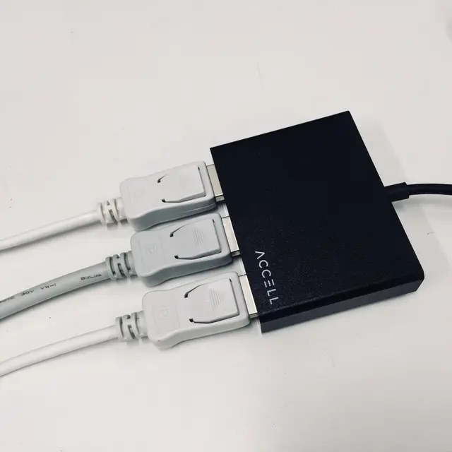 Accell USB-C > 3 x DisplayPort MST Hub USB-C 4K@30Hz HDCP 1.3 