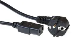 Strømkabel C13 SCHUKO - 10 m 3x1,00mm² Sort