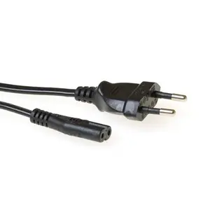 Strømkabel C7 EURO2p - 3 m Sort 2-pol EURO-C7