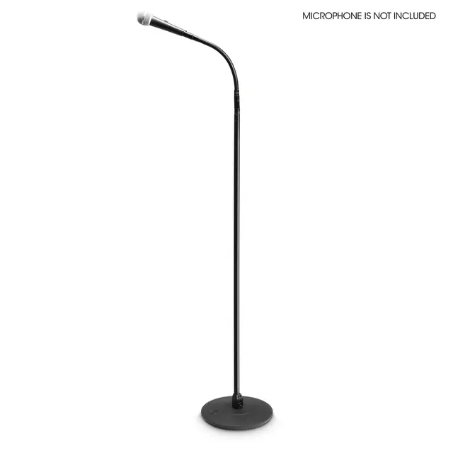 Gravity Mikrofonstativ Gooseneck XLR Sort 