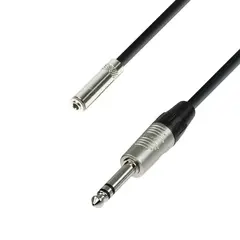 AH Adapterkabel 3.5 mm > 6.3 mm - 6,0 m 3,5mm Hun til 6,3mm Stereo Han