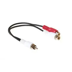 ACT Adapter RCA - 2xRCA - 0,2 m RCA Han til 2xRCA Hun