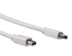 ACT MiniDP Kabel -  1,0 m 32AWG Hvit MiniDisplayPort