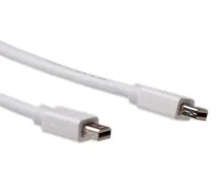 ACT MiniDP Kabel -  1,0 m 32AWG Hvit MiniDisplayPort