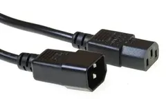 Strømkabel C13 C14 - 10 m 3x1,00mm² Sort