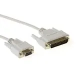 ACT Nullmodemkabel Seriell -  1,8 m 9/25 DB9 Hun - DB25 Han
