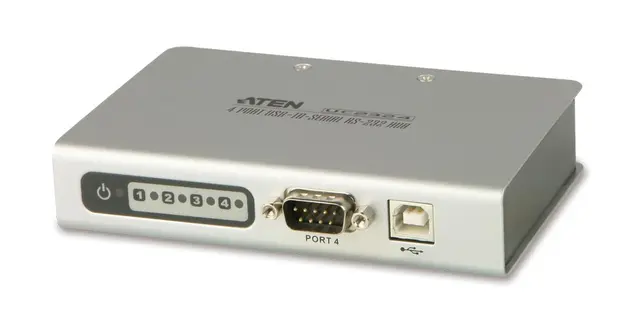 Aten Konverter USB - 4xRS232 USB til 4xRS232 DB9 Plugger 