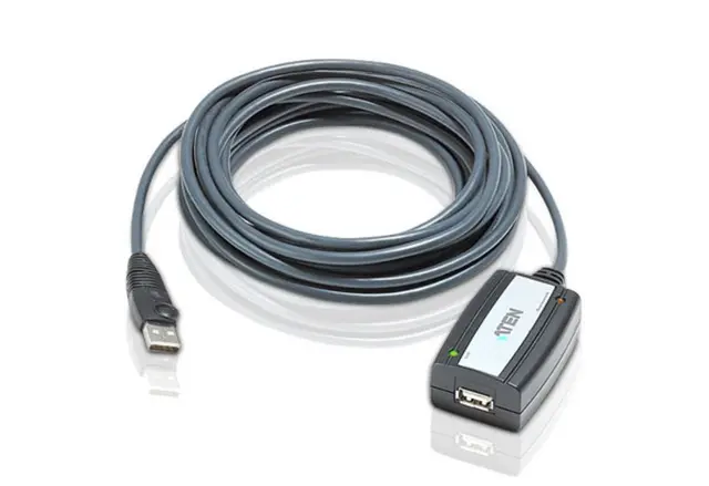 Aten USB2 Kabel A-A -  5,0 m Aktiv skjøt Extender Aktiv skjøtekabel 