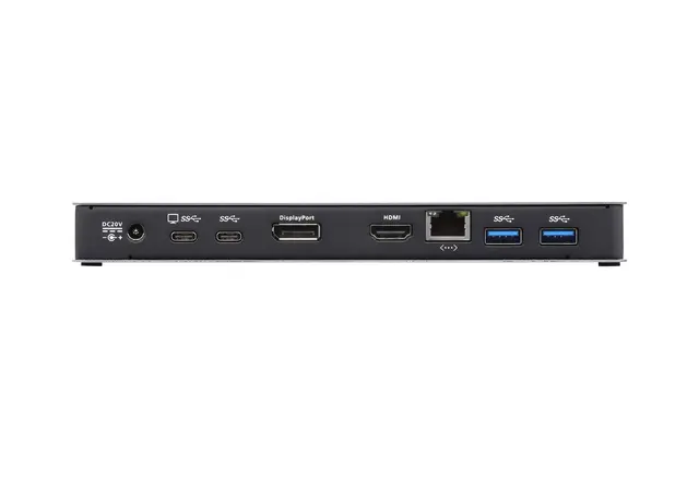 Aten USB-C Multiport Dock m Strømlading 4K USB-C LAN DP HDMI Audio og 3xUSB 3.1 