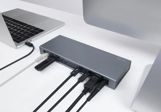 Aten Thunderbolt 3 Multiport Dock Power charging 