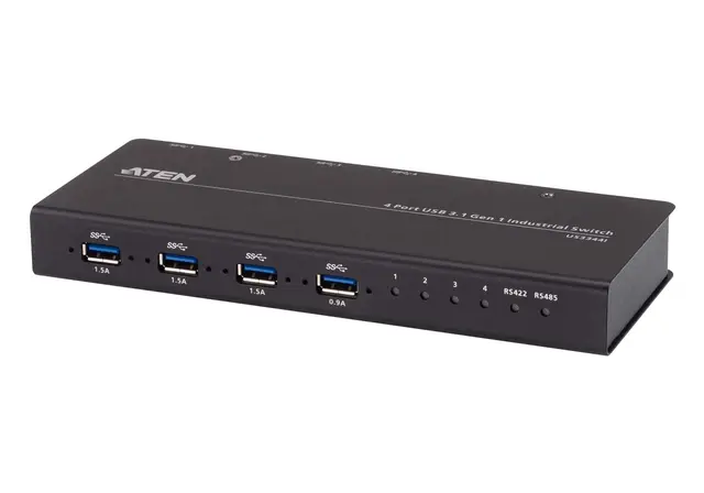 Aten Switch 4x4 USB3.1 5Gbps RS-422/485 9-24V 