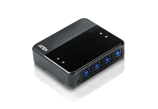 Aten Switch 4 x USB 3.1 m/kabler 4 Datamaskiner deler 4 xUSB 3.1 Porter