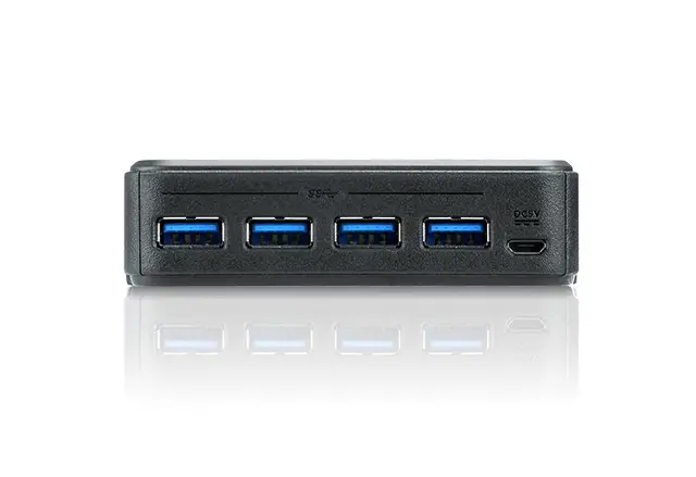 Aten Switch 4 x USB 3.1 m/kabler 4 Datamaskiner deler 4 xUSB 3.1 Porter 