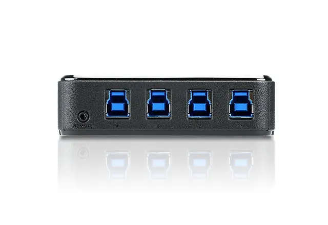 Aten Switch 4 x USB 3.1 m/kabler 4 Datamaskiner deler 4 xUSB 3.1 Porter 