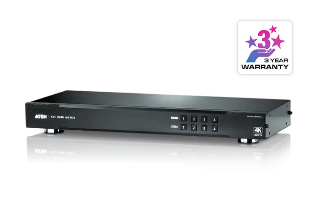 Aten Matrix 4x4 4K HDMI Auto 19" 10.2 Gbps EDID RS232 