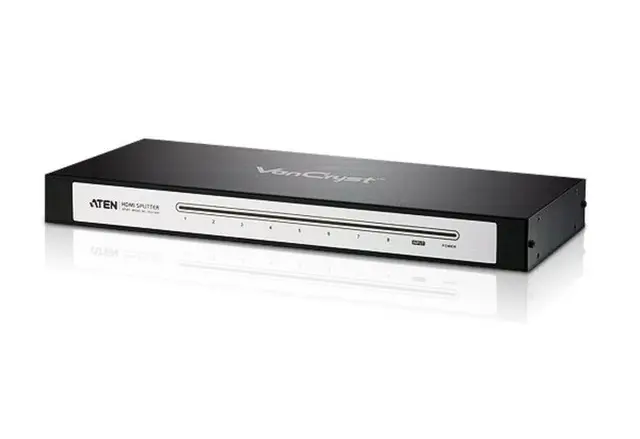 Aten Splitter  1:8 HDMI 19" 6.75Gbps DCC HDCP 