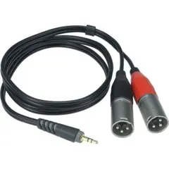 Klotz Audioadapter 3,5 - 2xXLR -  2.0 m 3,5mm plugg til 2xXLR 3-pin Han