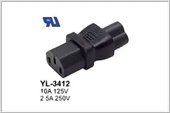 Strømadapter C6-C13 Overgang C6-C13