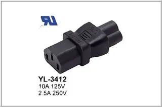 Strømadapter C6-C13 Overgang C6-C13