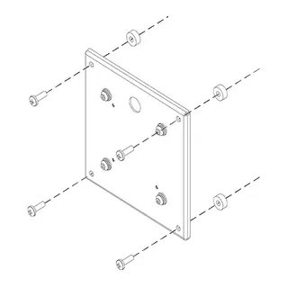 Chief Adapterplate VESA 200<>100 Max 18 Kg Sort