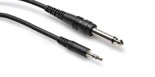 Hosa Adapterkabel 3.5mm 6.3mm - 1.8 m 3.5mm Stereo - 6.3mm Mono